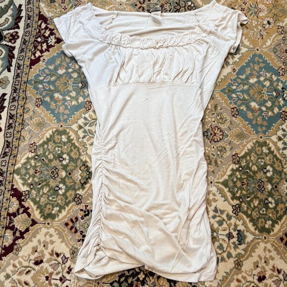 Ivory Color Ruched Top - Picture 5 of 6